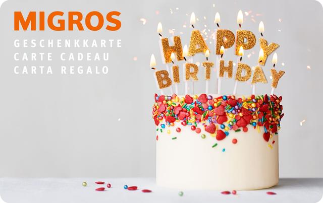 Geschenkkarte Happy Birthday